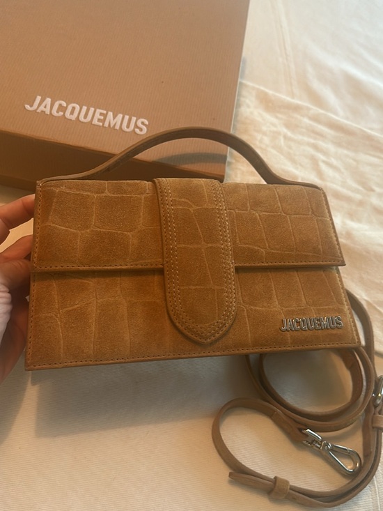 Jacquemus Handbags - Jacquemus Le Grand Bambino Bag in Camel full set